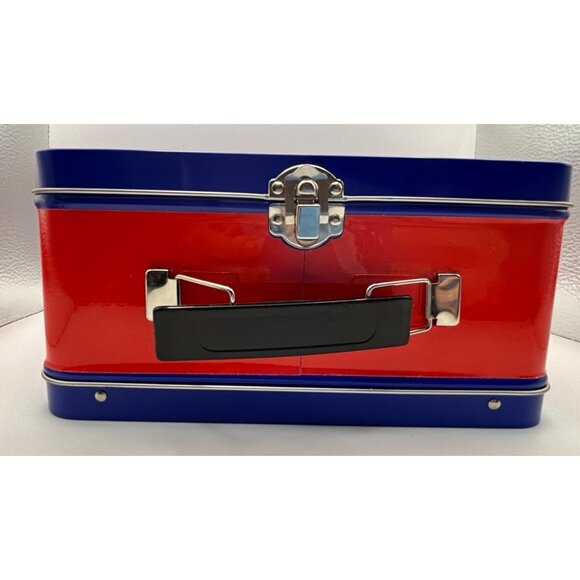 I Love Haribo Blue & Red Metal Tin Lunchbox Decorative Storage Box - Picture 9 of 10